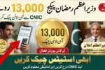 How to Check Prime Minister Ramzan Package 2026 Rs13000 Online by CNIC